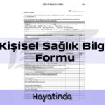 Kişisel Sağlık Bilgi Formu