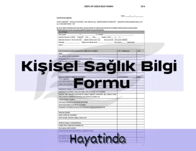 Kişisel Sağlık Bilgi Formu